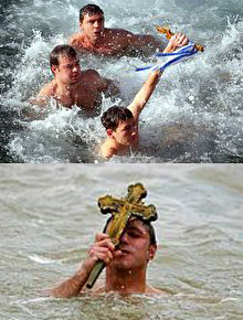 Diving in the Waters for the Cross