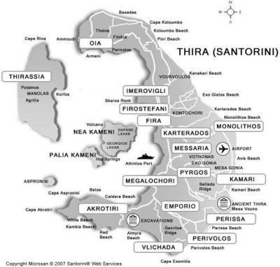 Santorini map