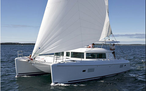 Santorini Sailing Catamaran S/Y Caldera Lagoon 420